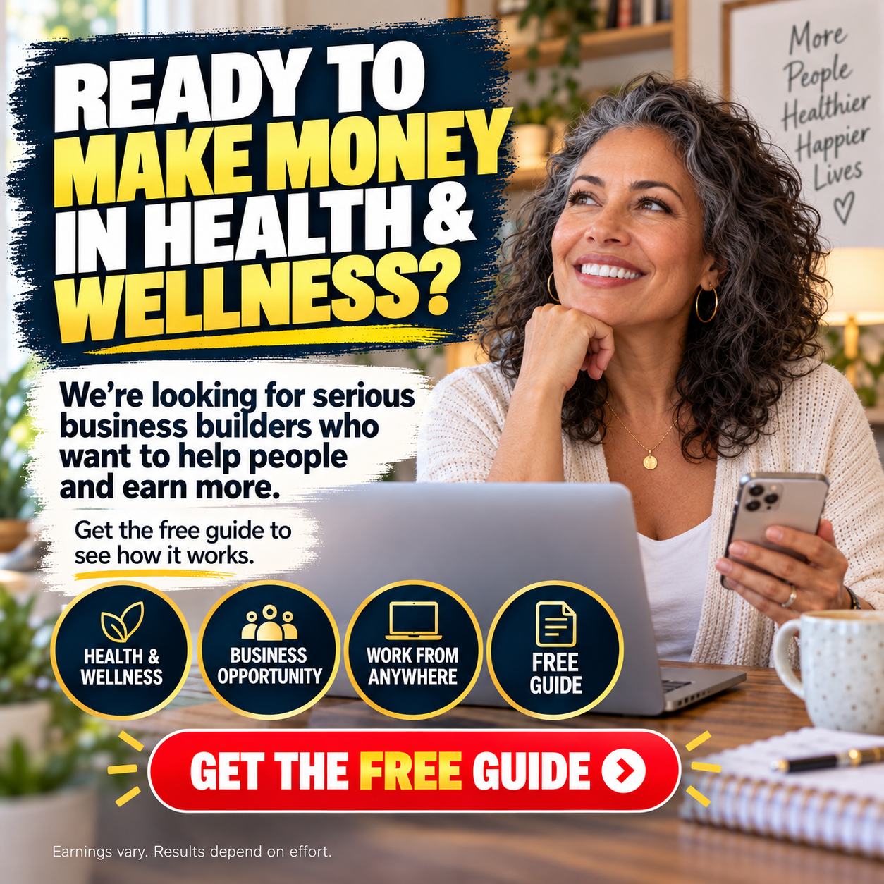 Ad sample: Health & wellness opportunity